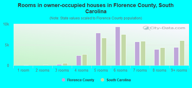 Rooms in owner-occupied houses in Florence County, South Carolina