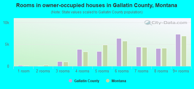 Rooms in owner-occupied houses in Gallatin County, Montana