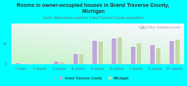 Rooms in owner-occupied houses in Grand Traverse County, Michigan