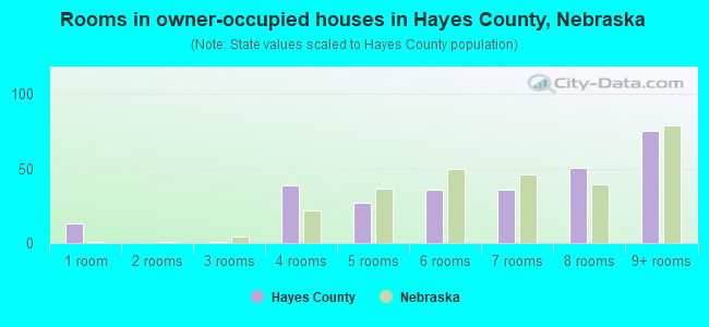 Rooms in owner-occupied houses in Hayes County, Nebraska