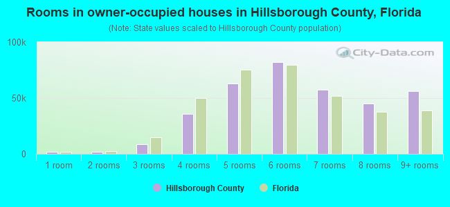 Rooms in owner-occupied houses in Hillsborough County, Florida