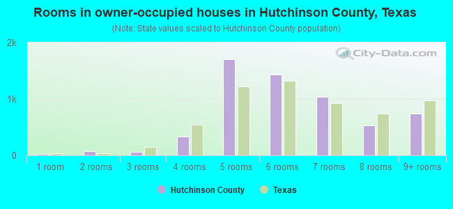 Rooms in owner-occupied houses in Hutchinson County, Texas