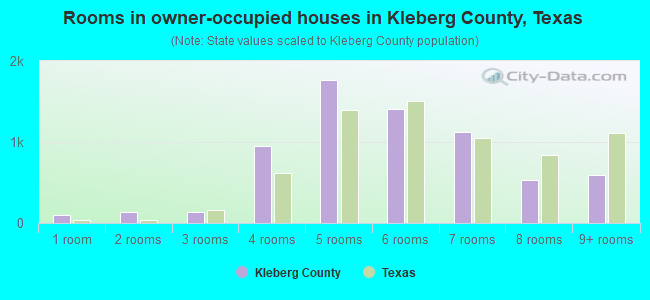 Rooms in owner-occupied houses in Kleberg County, Texas