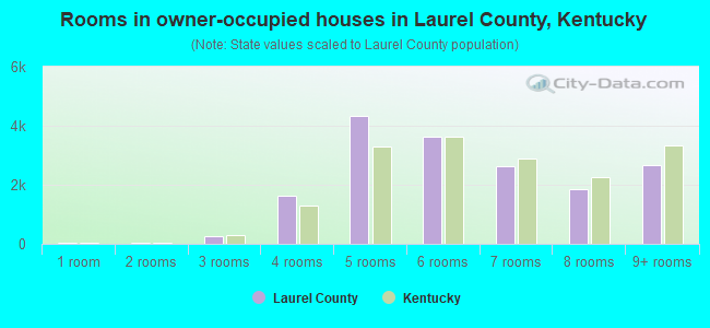 Rooms in owner-occupied houses in Laurel County, Kentucky