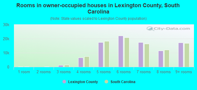 Rooms in owner-occupied houses in Lexington County, South Carolina