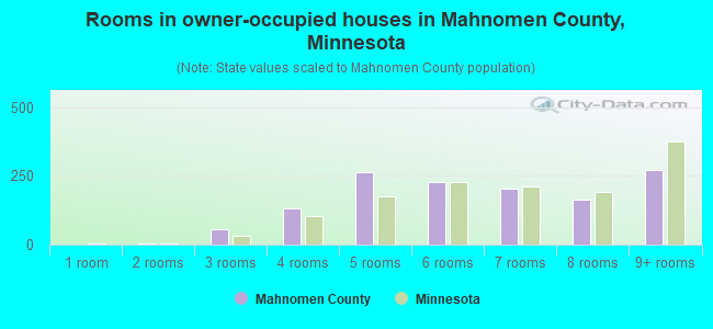 Rooms in owner-occupied houses in Mahnomen County, Minnesota