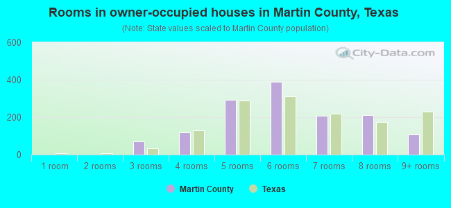 Rooms in owner-occupied houses in Martin County, Texas