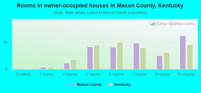 Rooms in owner-occupied houses in Mason County, Kentucky