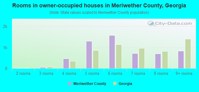 Rooms in owner-occupied houses in Meriwether County, Georgia