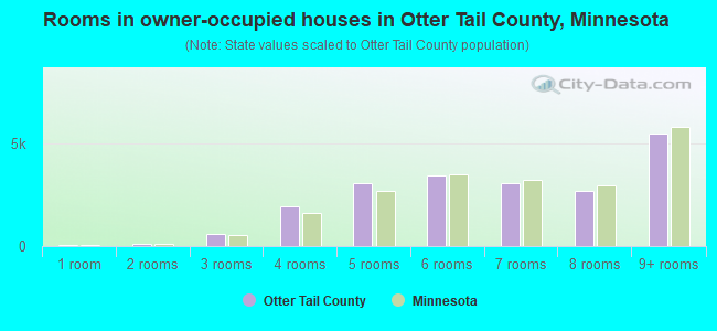 Rooms in owner-occupied houses in Otter Tail County, Minnesota