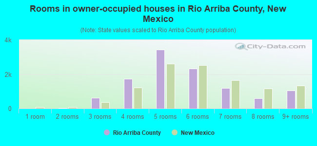 Rooms in owner-occupied houses in Rio Arriba County, New Mexico