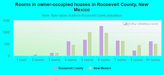Rooms in owner-occupied houses in Roosevelt County, New Mexico