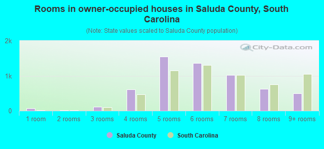 Rooms in owner-occupied houses in Saluda County, South Carolina