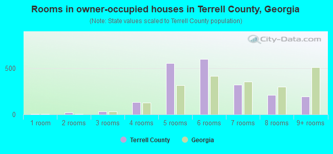 Rooms in owner-occupied houses in Terrell County, Georgia