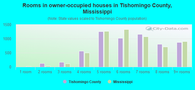 Rooms in owner-occupied houses in Tishomingo County, Mississippi