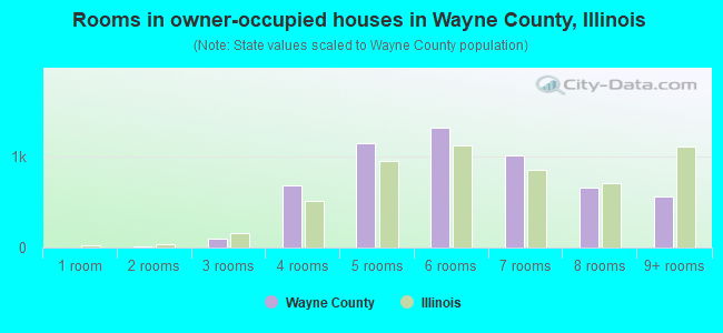 Rooms in owner-occupied houses in Wayne County, Illinois