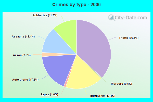 Crimes by type - 2006