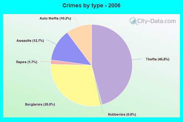 Crimes by type - 2006