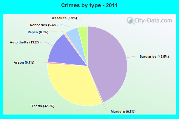 Crimes by type - 2011