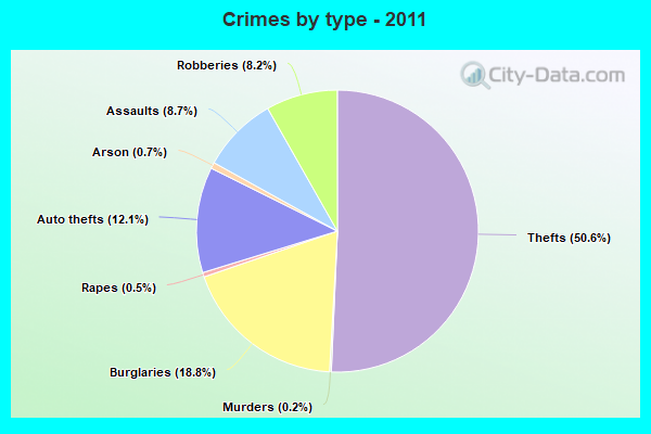 Crimes by type - 2011