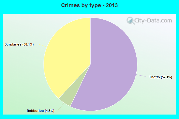 Crimes by type - 2013