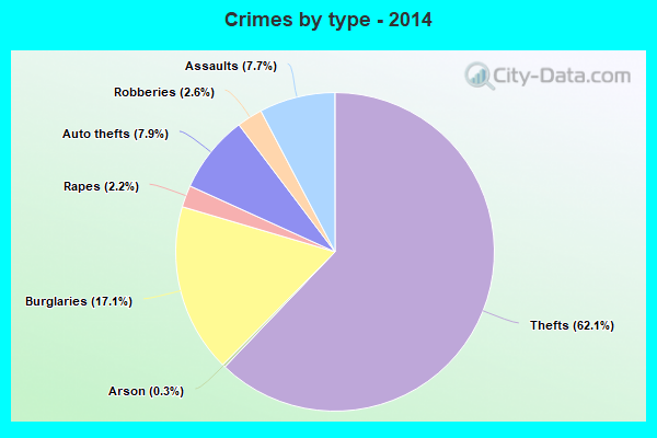 Crimes by type - 2014