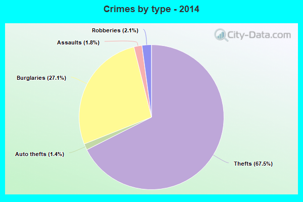 Crimes by type - 2014