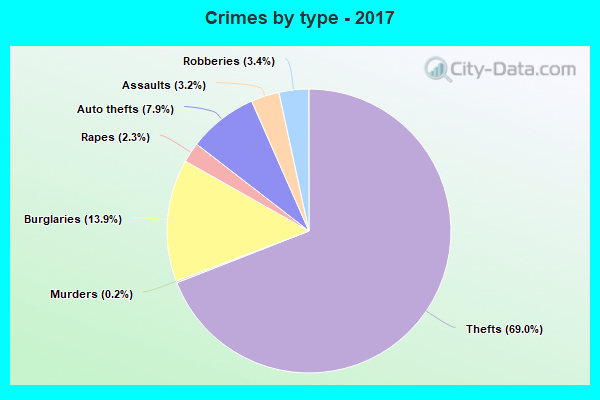 Crimes by type - 2017