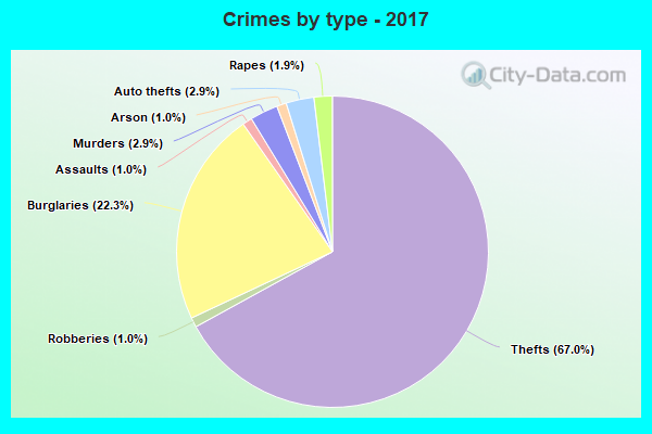 Crimes by type - 2017