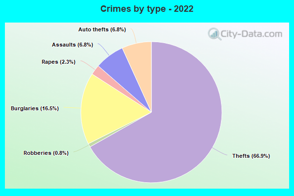 Crimes by type - 2022