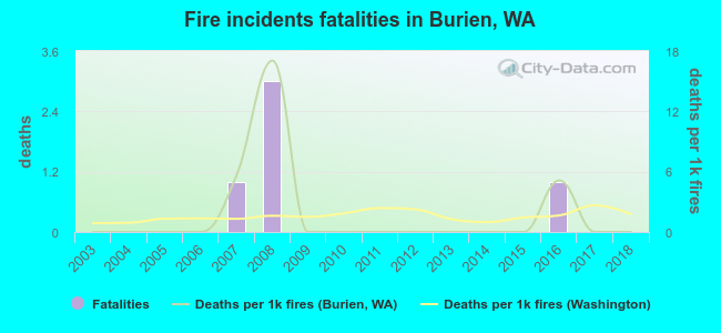 Fire incidents fatalities in Burien, WA
