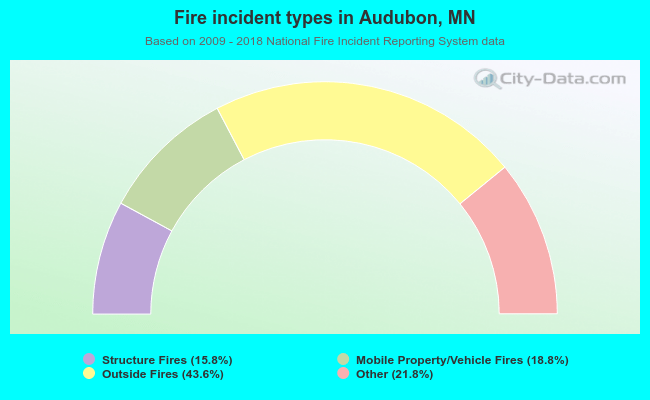 Fire incident types in Audubon, MN