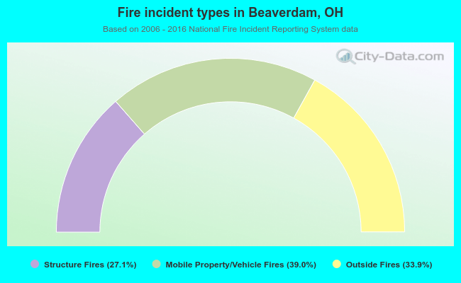 Fire incident types in Beaverdam, OH