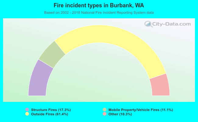 Fire incident types in Burbank, WA