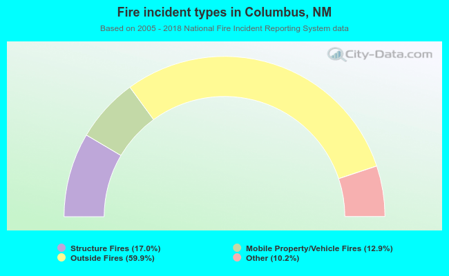 Fire incident types in Columbus, NM