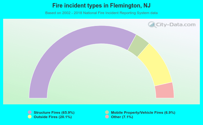 Fire incident types in Flemington, NJ