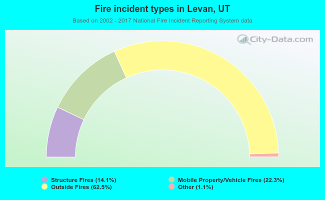 Fire incident types in Levan, UT