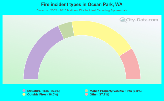 Fire incident types in Ocean Park, WA
