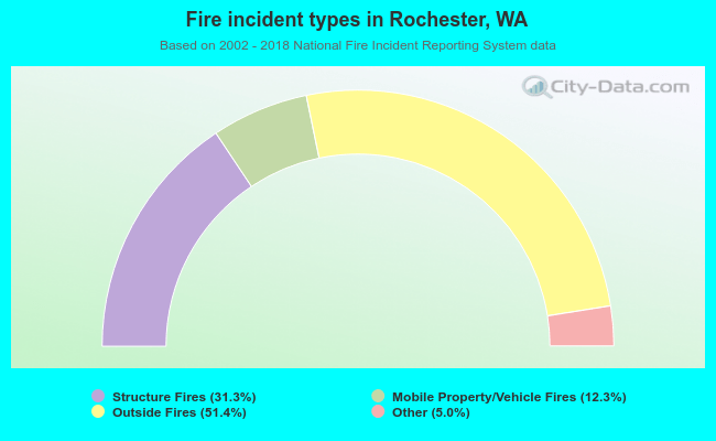 Fire incident types in Rochester, WA