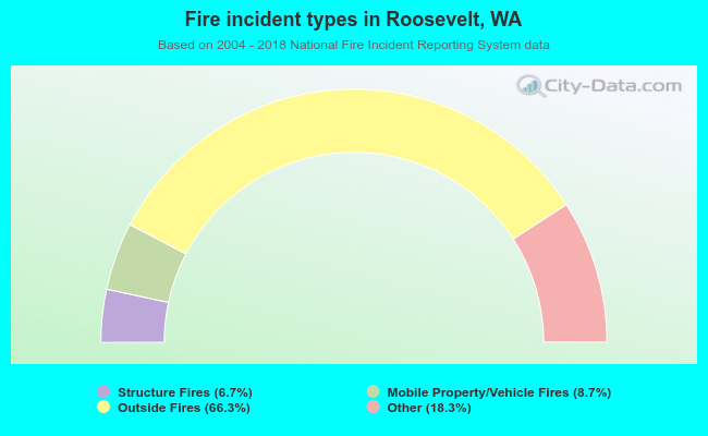 Fire incident types in Roosevelt, WA
