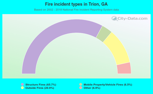 Fire incident types in Trion, GA