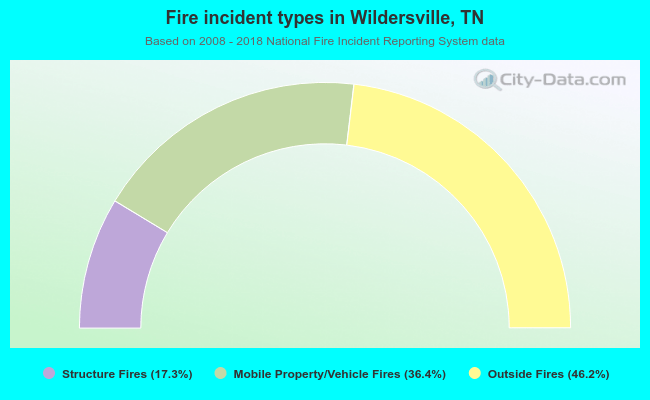 Fire incident types in Wildersville, TN