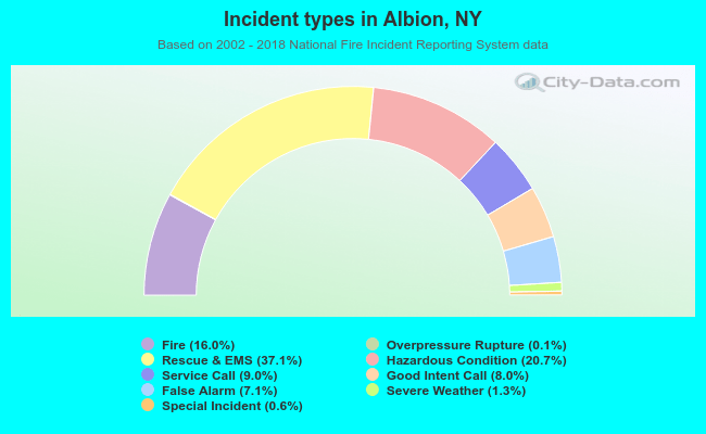 Incident types in Albion, NY