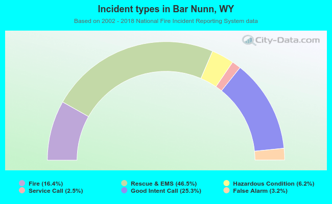 Incident types in Bar Nunn, WY