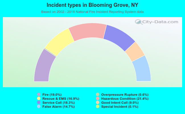 Incident types in Blooming Grove, NY