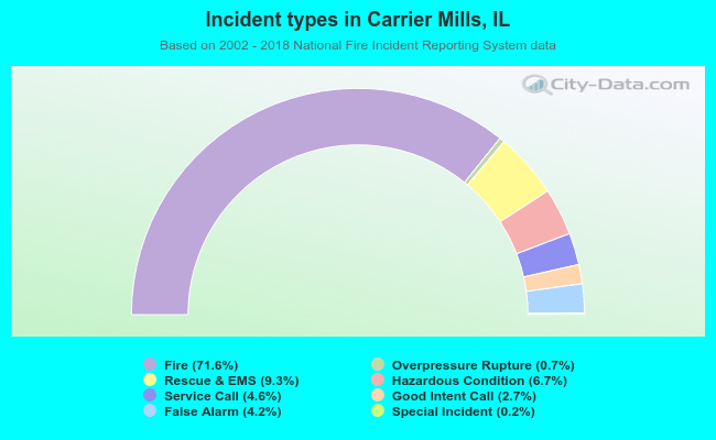 Incident types in Carrier Mills, IL