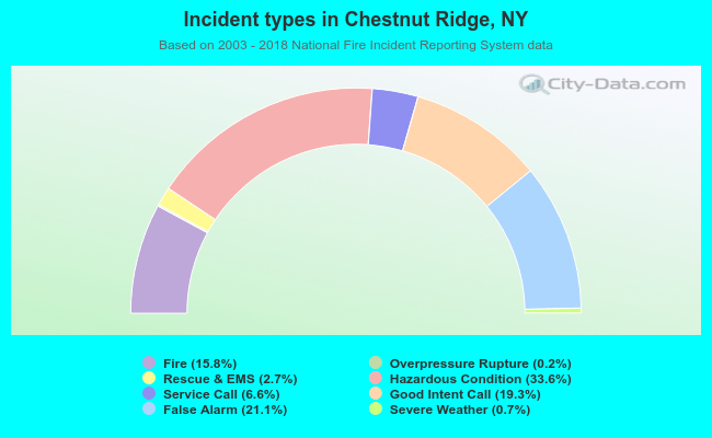 Incident types in Chestnut Ridge, NY