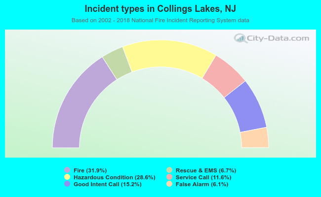 Incident types in Collings Lakes, NJ