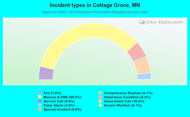 Incident types in Cottage Grove, MN