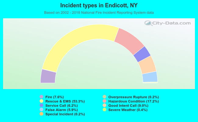Incident types in Endicott, NY